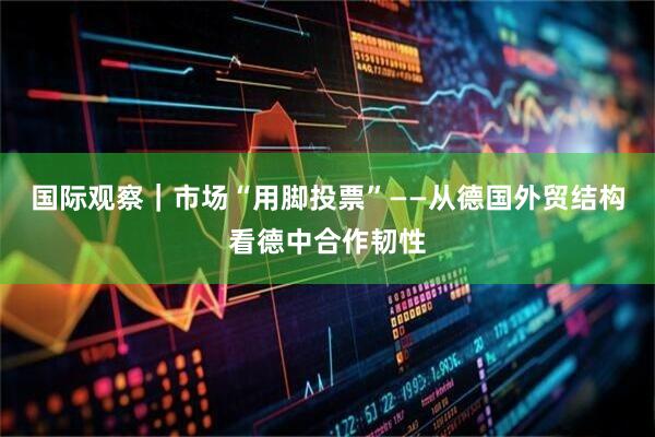 国际观察｜市场“用脚投票”——从德国外贸结构看德中合作韧性